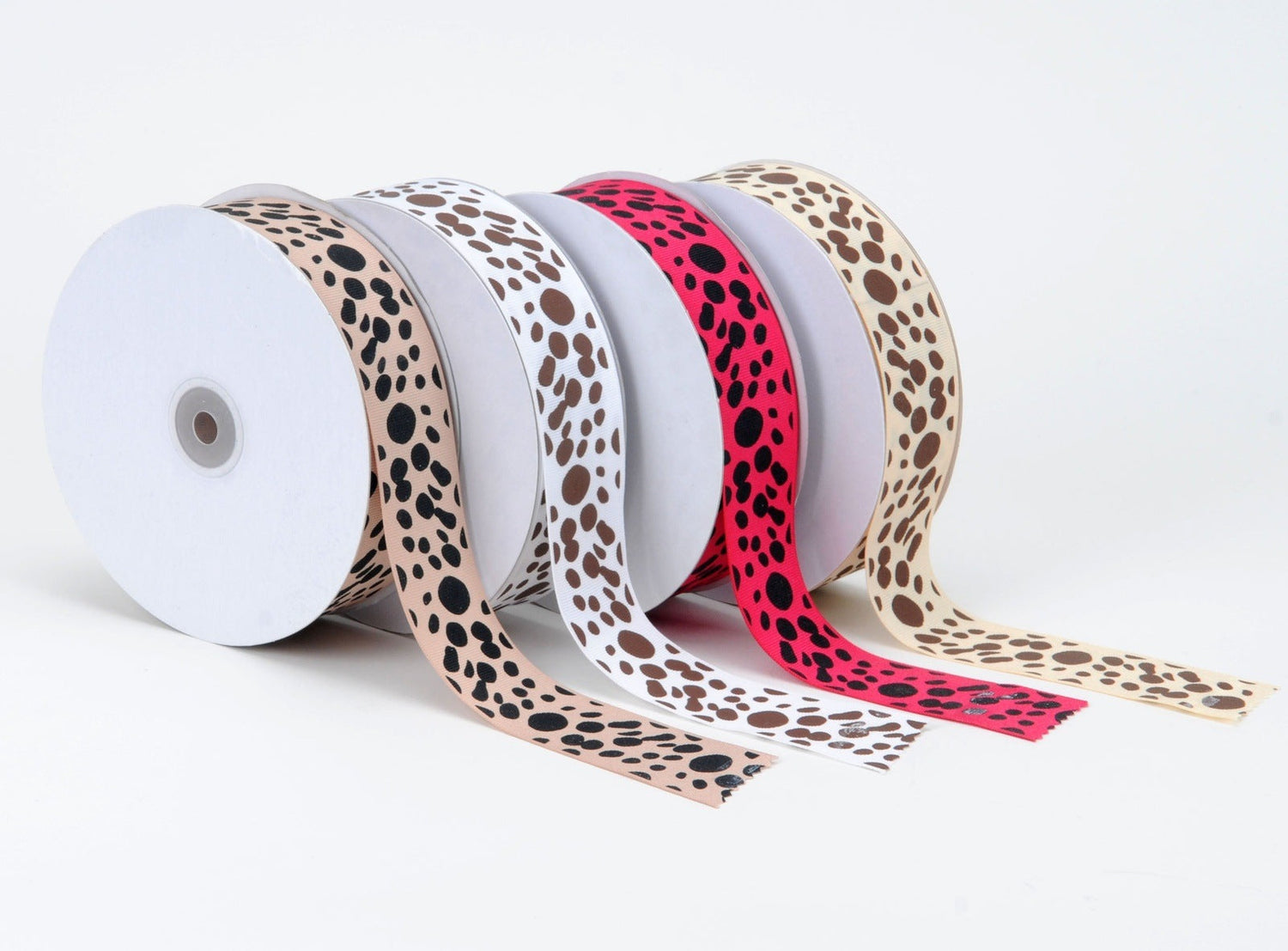 Grosgrain Ribbon Dalmatian Dots BBCrafts.com