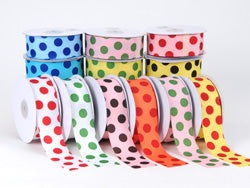 Grosgrain Ribbon Jumbo Dots BBCrafts.com