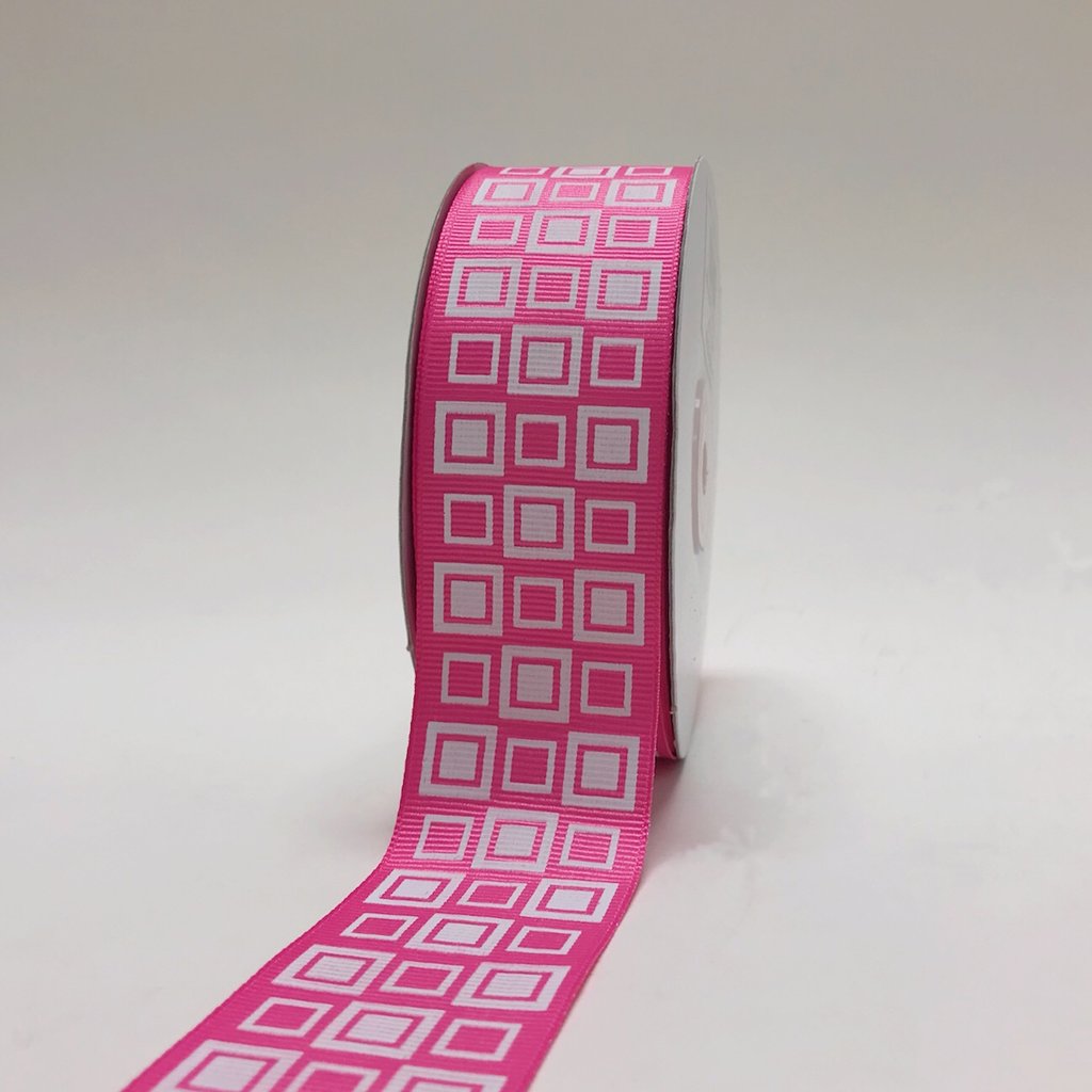 25 Yards Square Design Grosgrain Ribbons Wholesale | BBCrafts ...