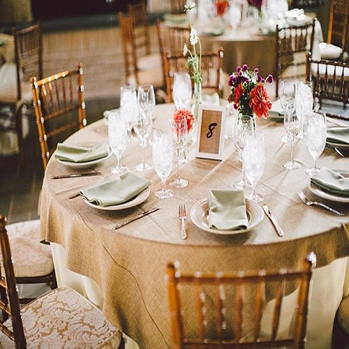 Jute Burlap Tablecloths BBCrafts.com