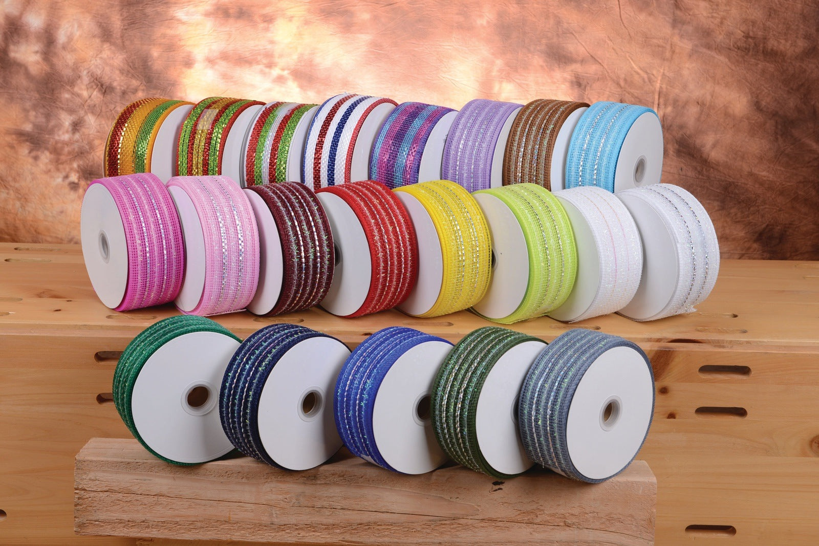 Laser Metallic Mesh Ribbon 2-1/2 inch x 25 Yds - BBCrafts – BBCrafts.com