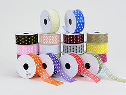 Organza Polka Dot Ribbon BBCrafts.com
