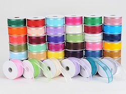 Organza Ribbon Two Striped Satin Edge BBCrafts.com