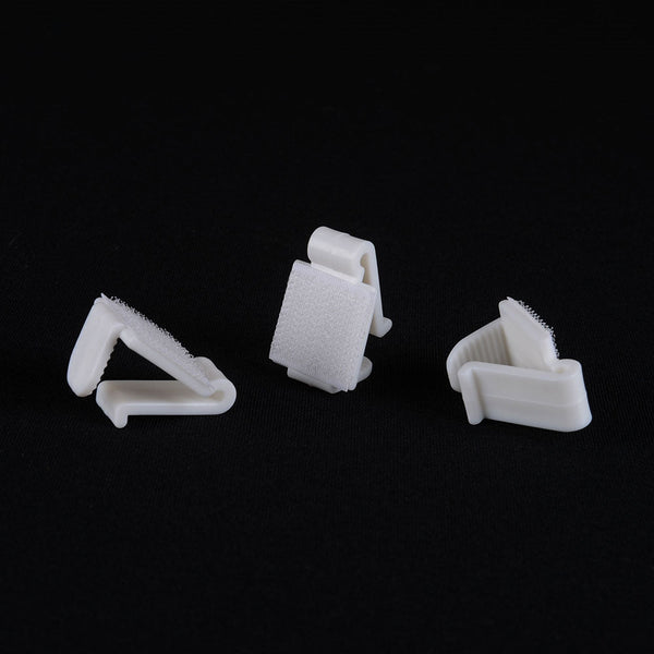 1 Dozen LARGE Plastic Table Skirt Clips - White 0.6 Inch BBCrafts.com