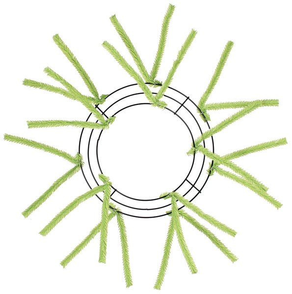 10 Inch Wire, 20 Inch OAD Pencil Work, Wreath X12 Ties - Lime BBCrafts.com