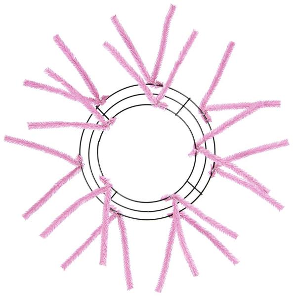 10 Inch Wire, 20 Inch OAD Pencil Work, Wreath X12 Ties - Pink BBCrafts.com