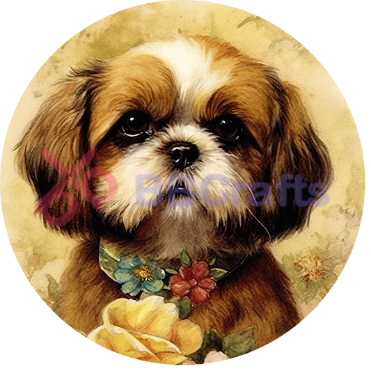 Shih Tzu Dog Metal / Vinyl Sign - Made in USA