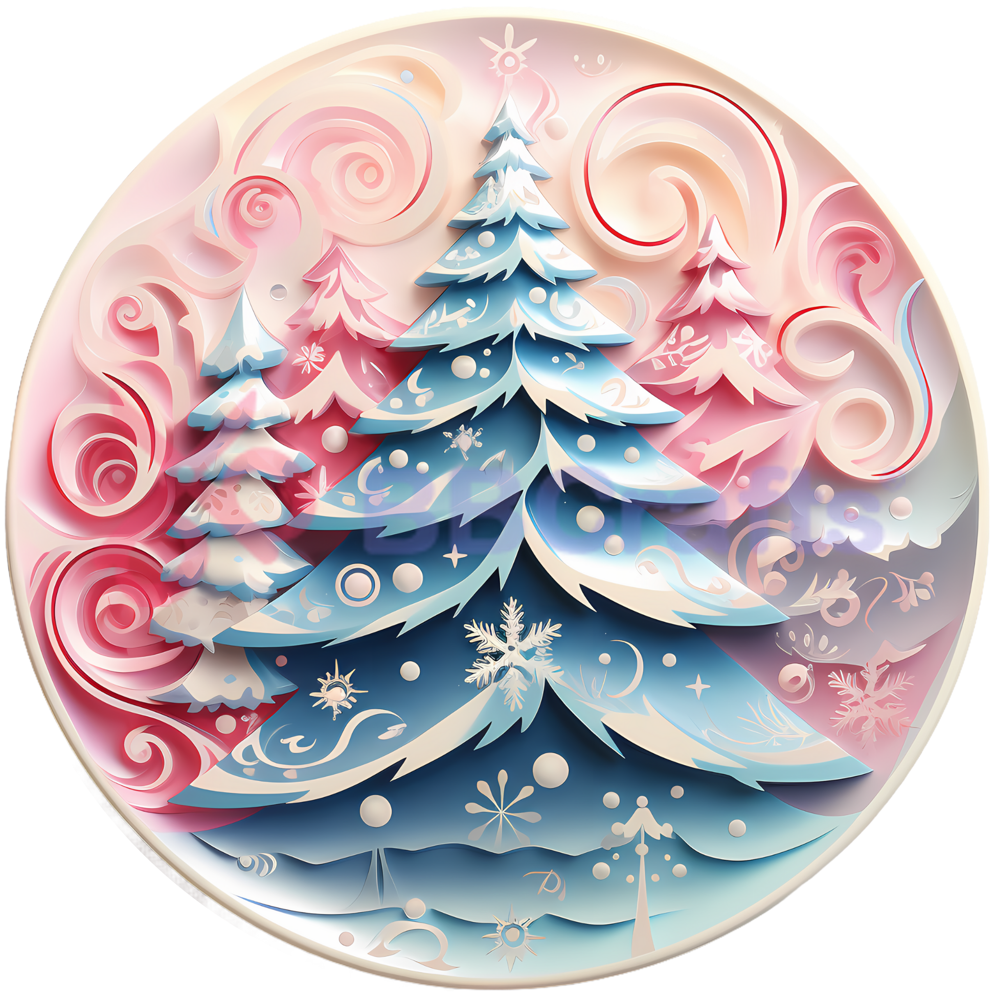 Christmas Tree Metal / Vinyl Sign - Made in USA