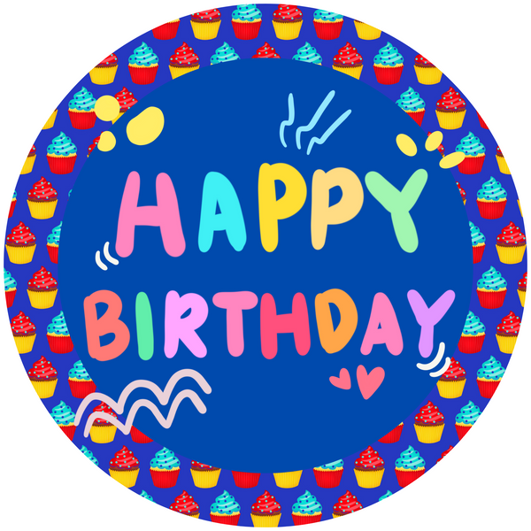 Happy Birthday Metal Sign - Made In USA