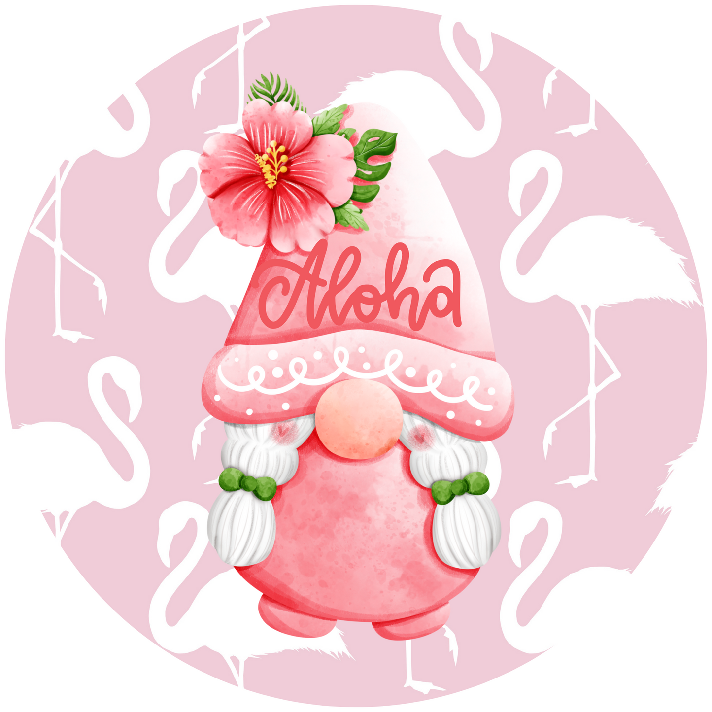 Aloha Gnome Metal / Vinyl Sign - Made in USA