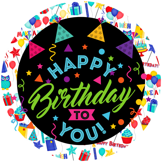 Happy Birthday To You Metal / Vinyl Sign - Made in USA