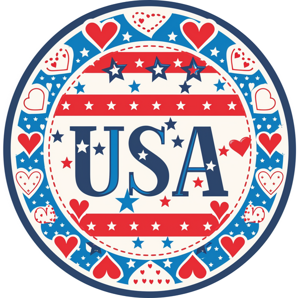 United States of America Metal Sign Design - Made In USA