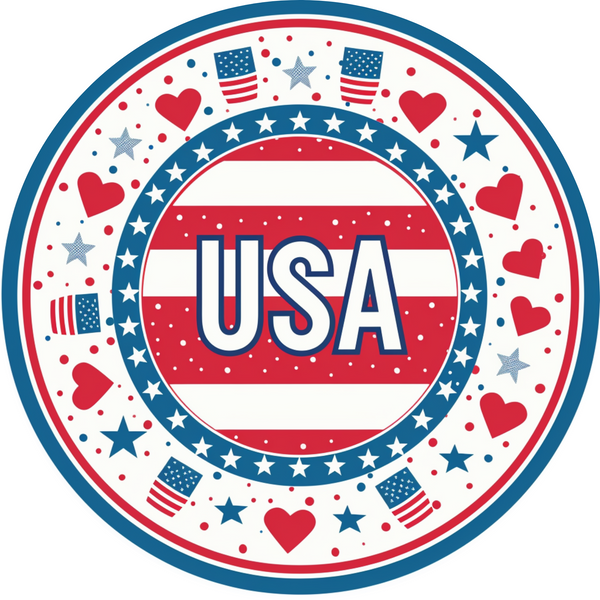United States of America Metal Sign Design - Made In USA