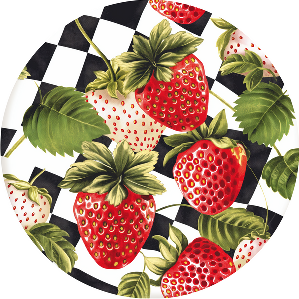Strawberry Metal Sign - Made In USA