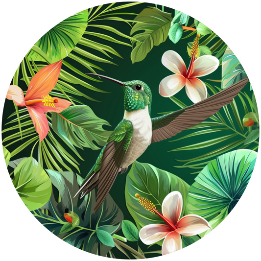 Hummingbird Metal / Vinyl Sign - Made in USA