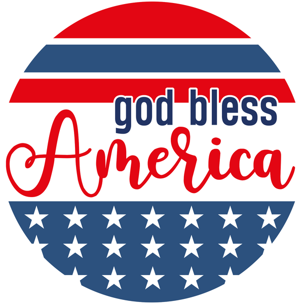 God Bless America Metal Sign - Made In USA