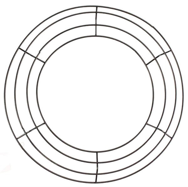 12 Inch Dia Wire Arch Wreath Frame - Black BBCrafts.com