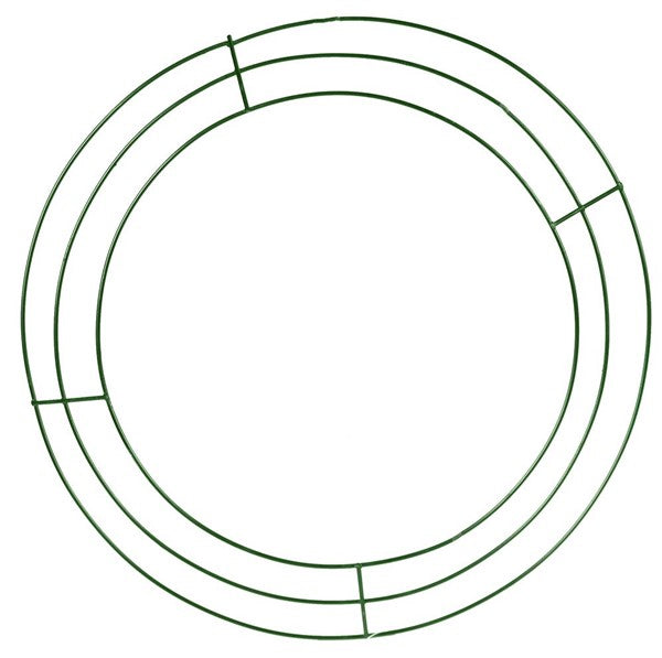 10-inch Plain Wire Wreath Form: 3 Wire Black Frames MD005202