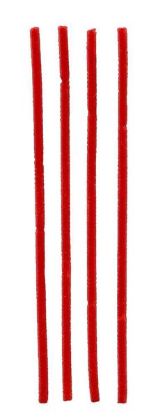 12 Inch L x 6mm - RED Chenille Stems - 25Ea/Bag BBCrafts.com