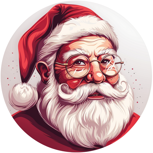Santa Claus Metal / Vinyl Sign - Made in USA