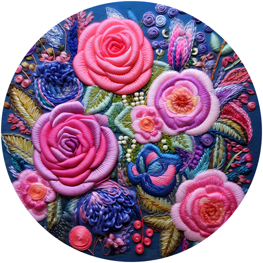 Rose Flower Metal / Vinyl Sign - Made in USA