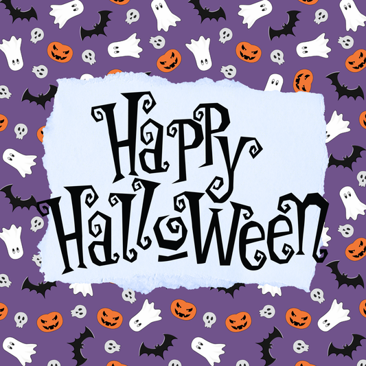 Happy Halloween Metal Sign - Made in USA