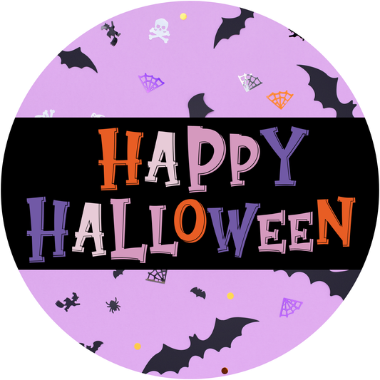Happy Halloween Metal / Vinyl Sign - Made in USA