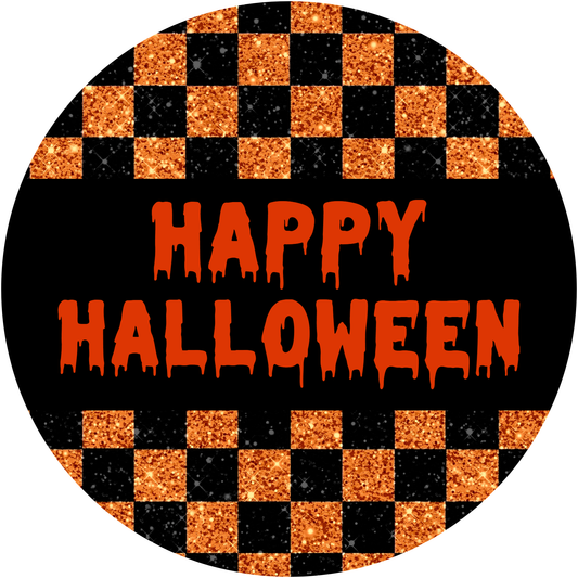 Happy Halloween Metal / Vinyl Sign - Made in USA