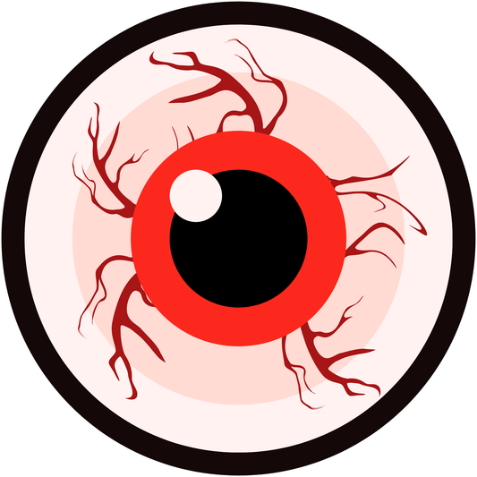 Halloween Scary Eyeballs Metal / Vinyl Sign - Made in USA