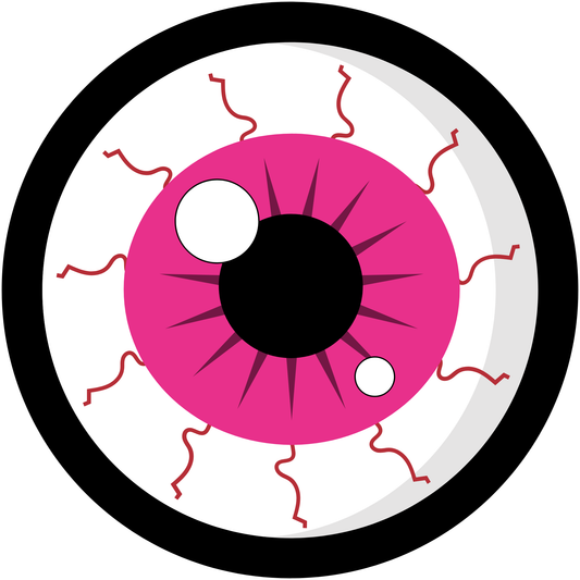 Halloween Scary Eyeballs Metal / Vinyl Sign - Made in USA