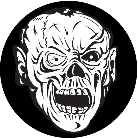 Screaming Zombie Metal / Vinyl Sign - Made in USA