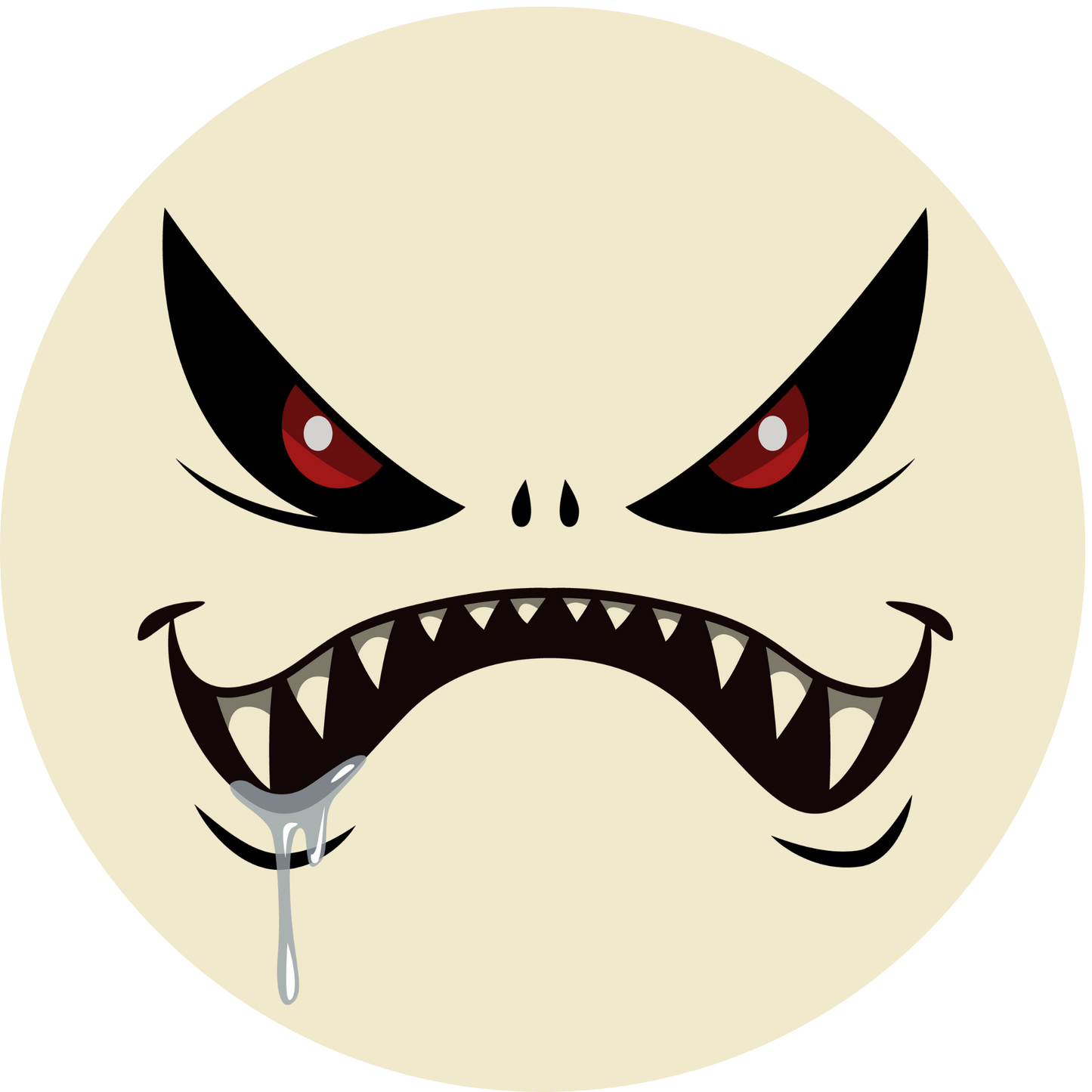 Monster Smile Metal / Vinyl Sign - Made in USA