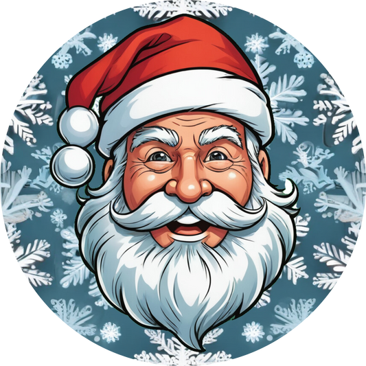 Santa Claus Metal / Vinyl Sign - Made in USA