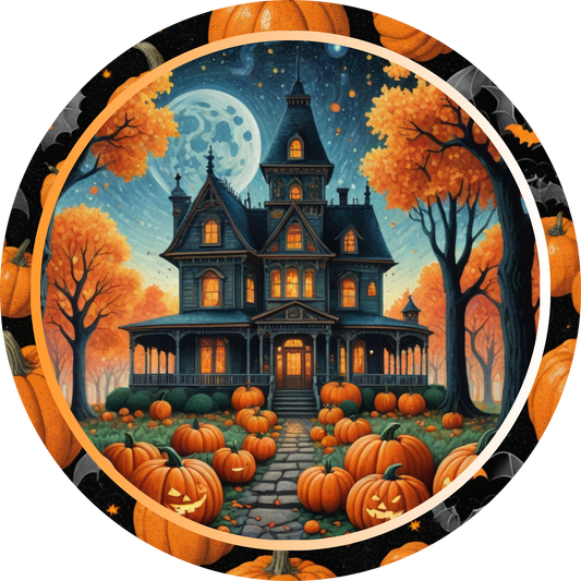 Pumpkin Patch Manor Metal / Vinyl Sign - Made in USA