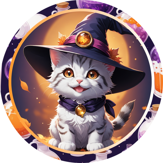 Witch's Kitten Metal / Vinyl Sign - Made in USA
