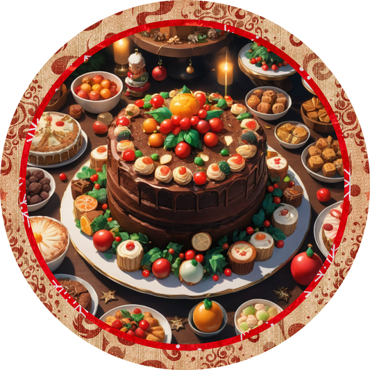 Christmas Feast Metal / Vinyl Sign - Made in USA