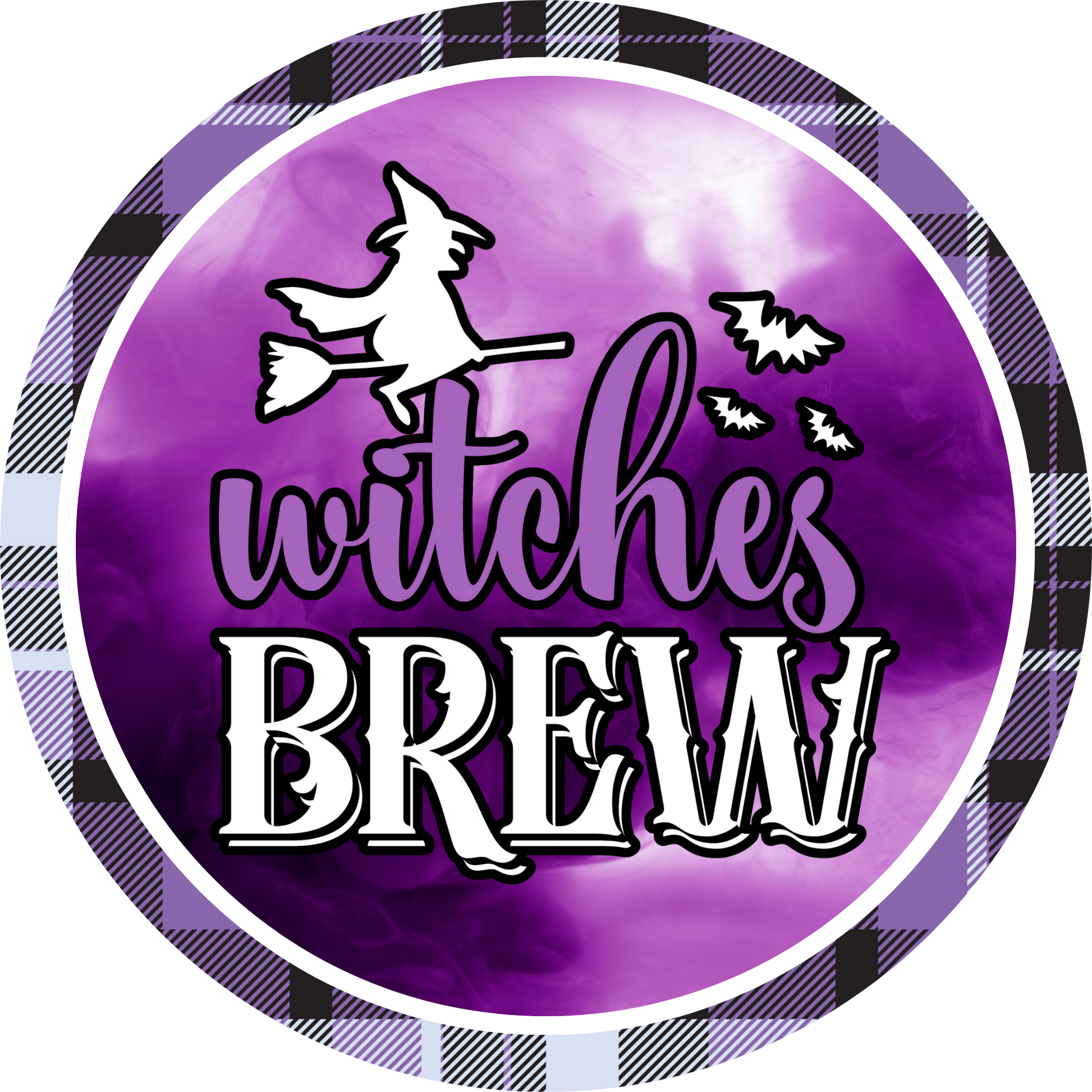 Witches Brew Halloween Elixir Metal / Vinyl Sign - Made in USA