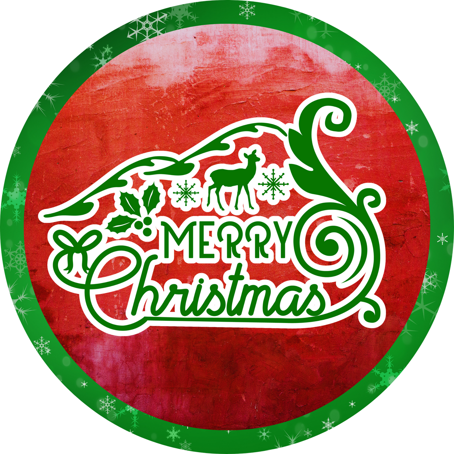 Merry Christmas Holiday Joy Metal / Vinyl Sign - Made in USA