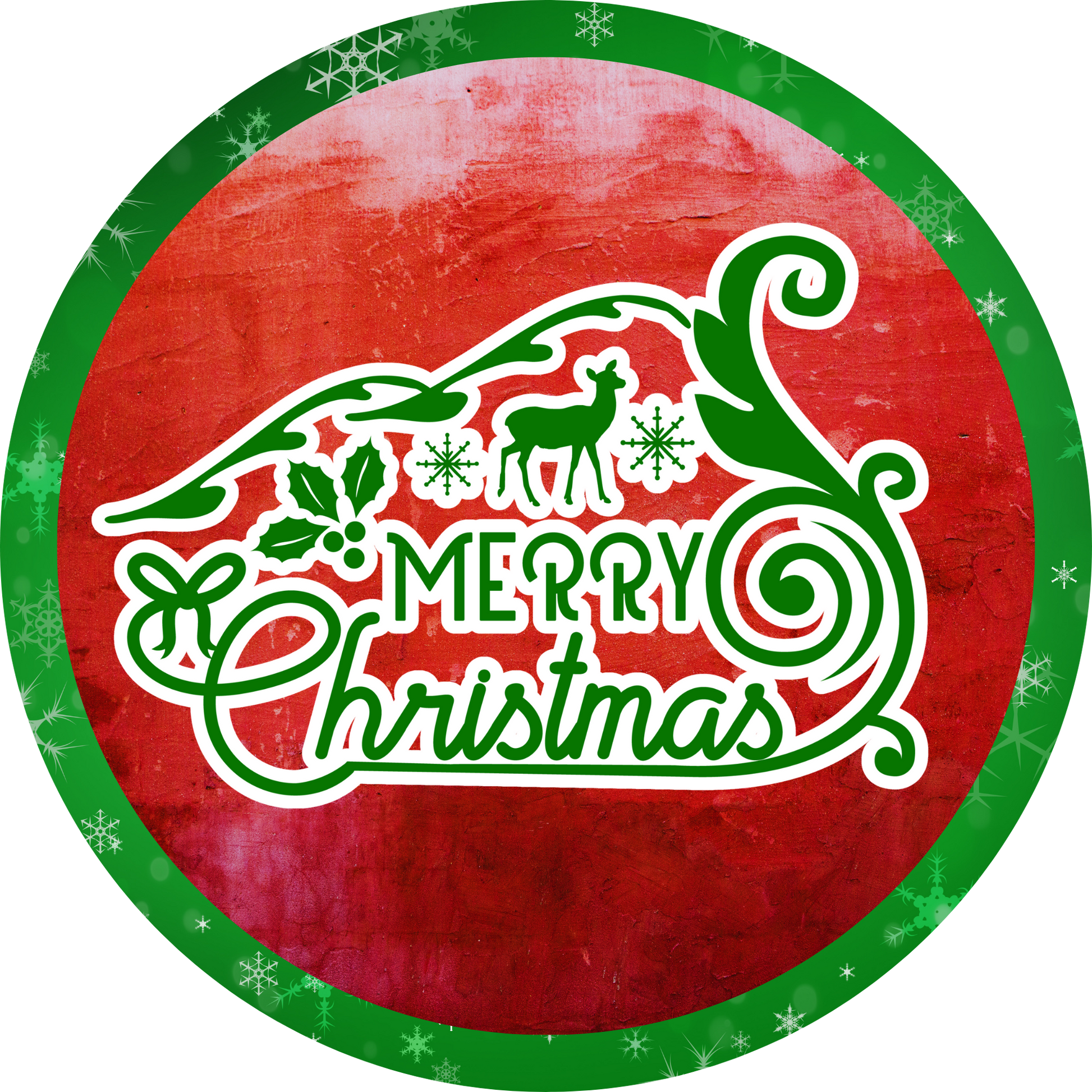 Merry Christmas Holiday Joy Metal / Vinyl Sign - Made in USA