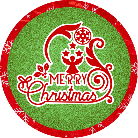 Merry Christmas Cheer Metal / Vinyl Sign - Made in USA