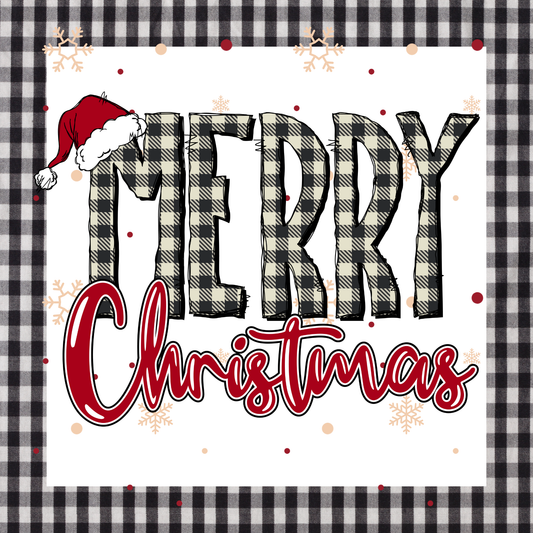 Merry Christmas Metal Sign - Made in USA