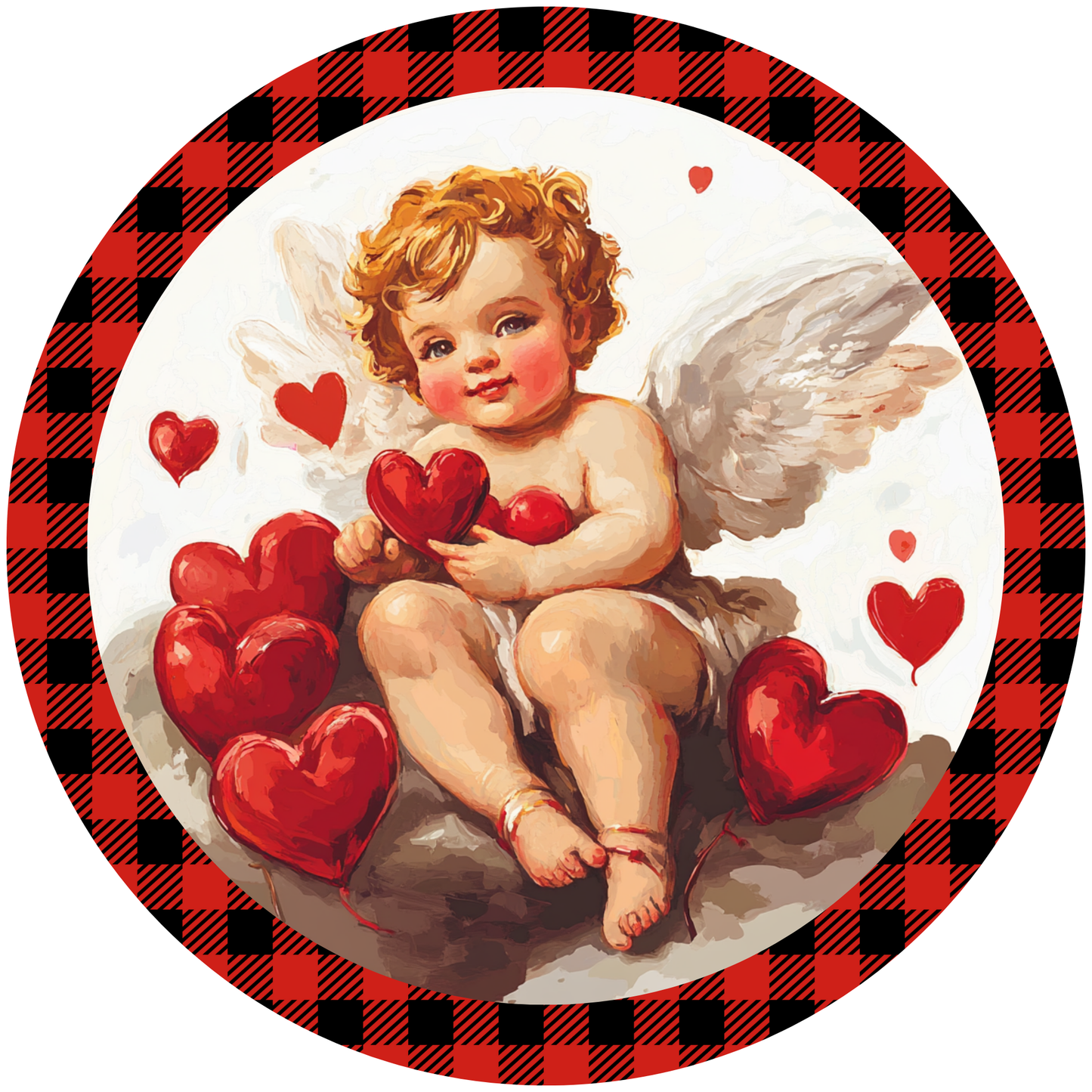 Cupid Love Metal / Vinyl Sign - Made in USA
