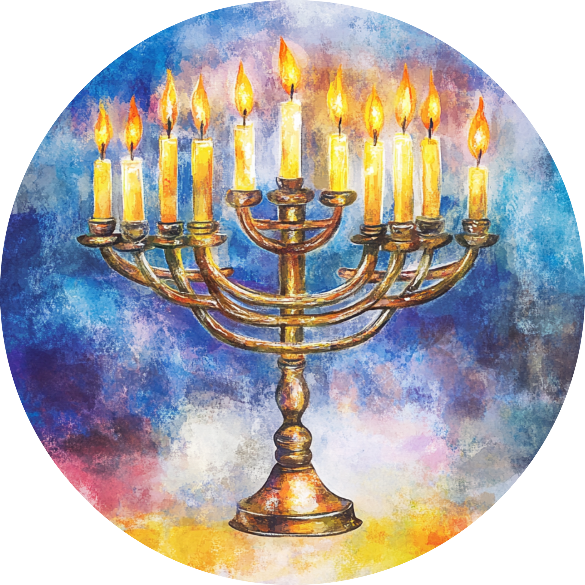 Light Up Your Hanukkah Metal / Vinyl Sign - Made in USA