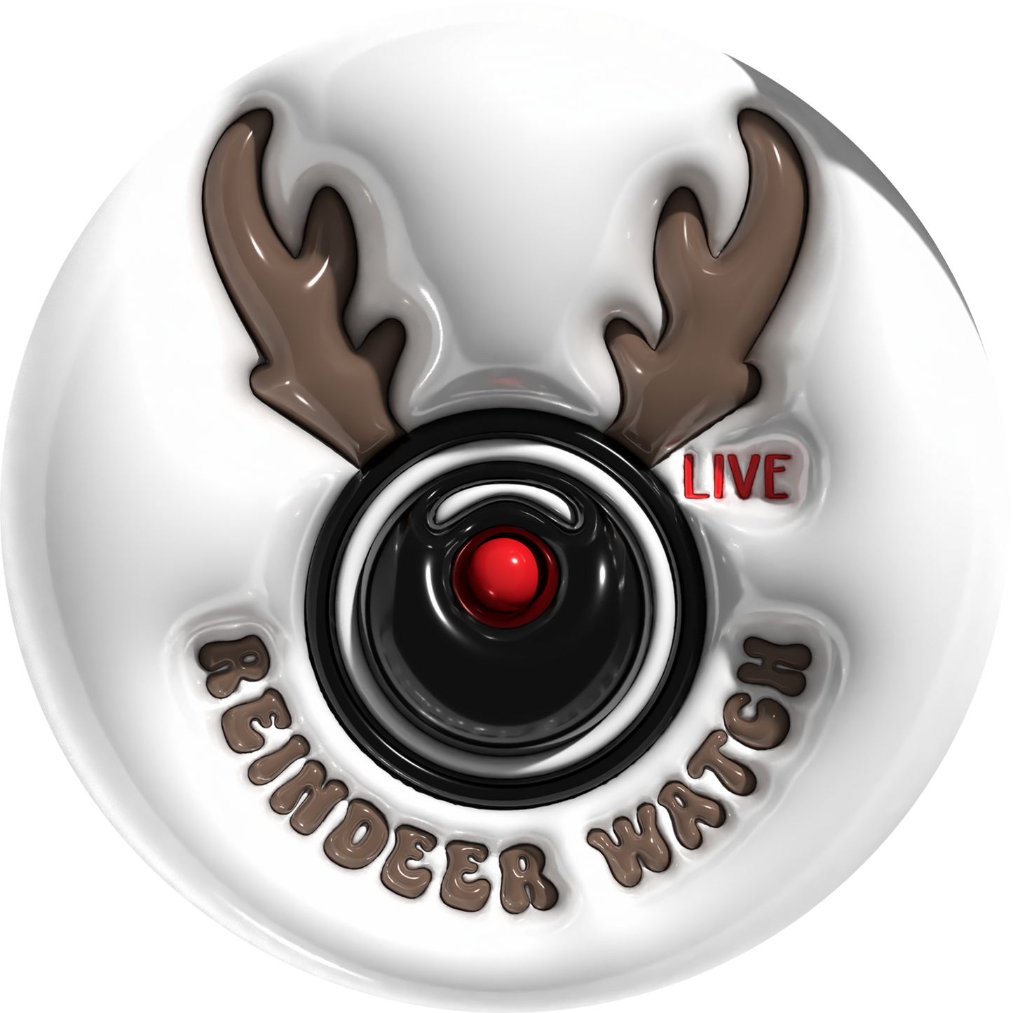 Santa's Reindeer Live Cam Metal / Vinyl Sign - Made in USA