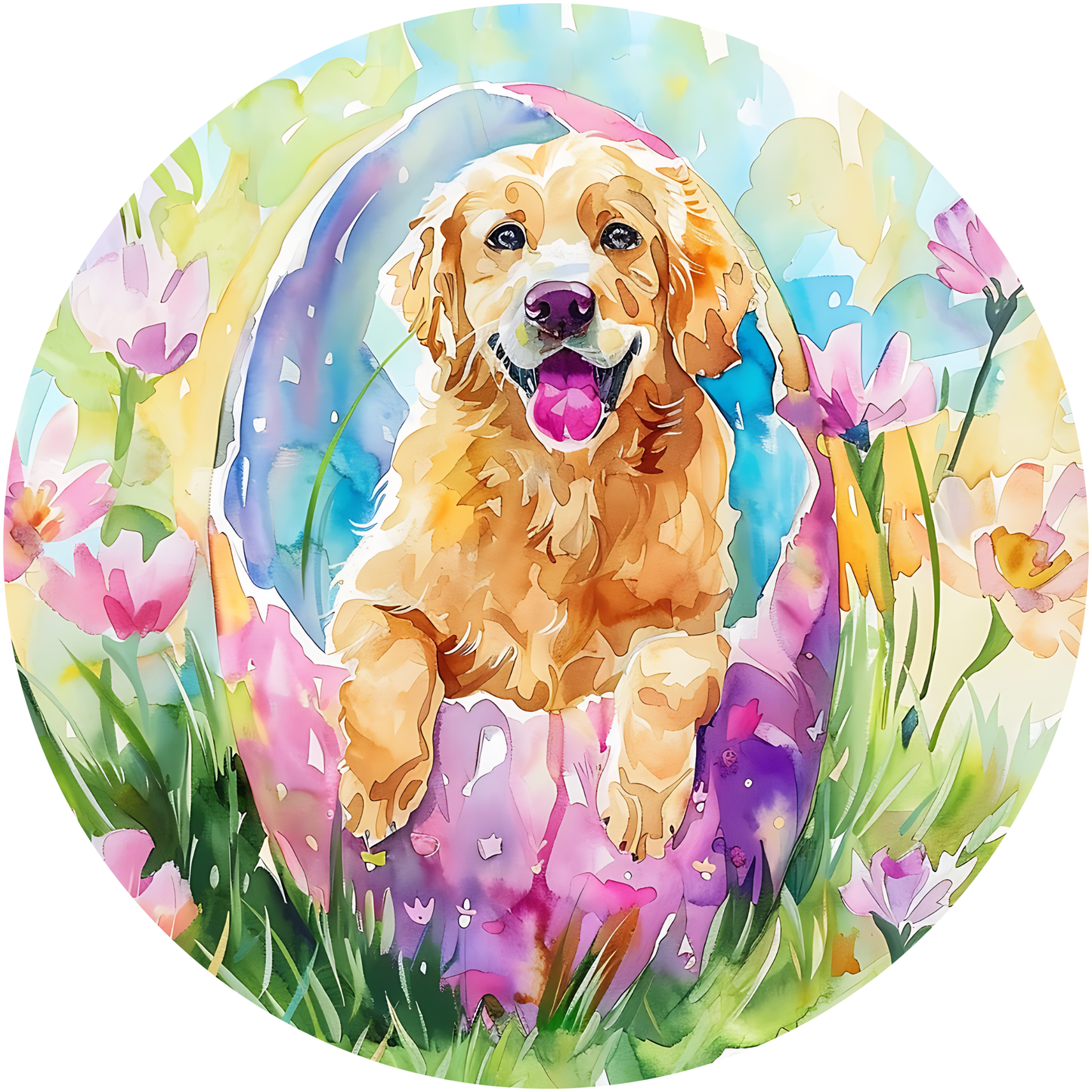 Golden Retriever Dog Metal / Vinyl Sign - Made in USA