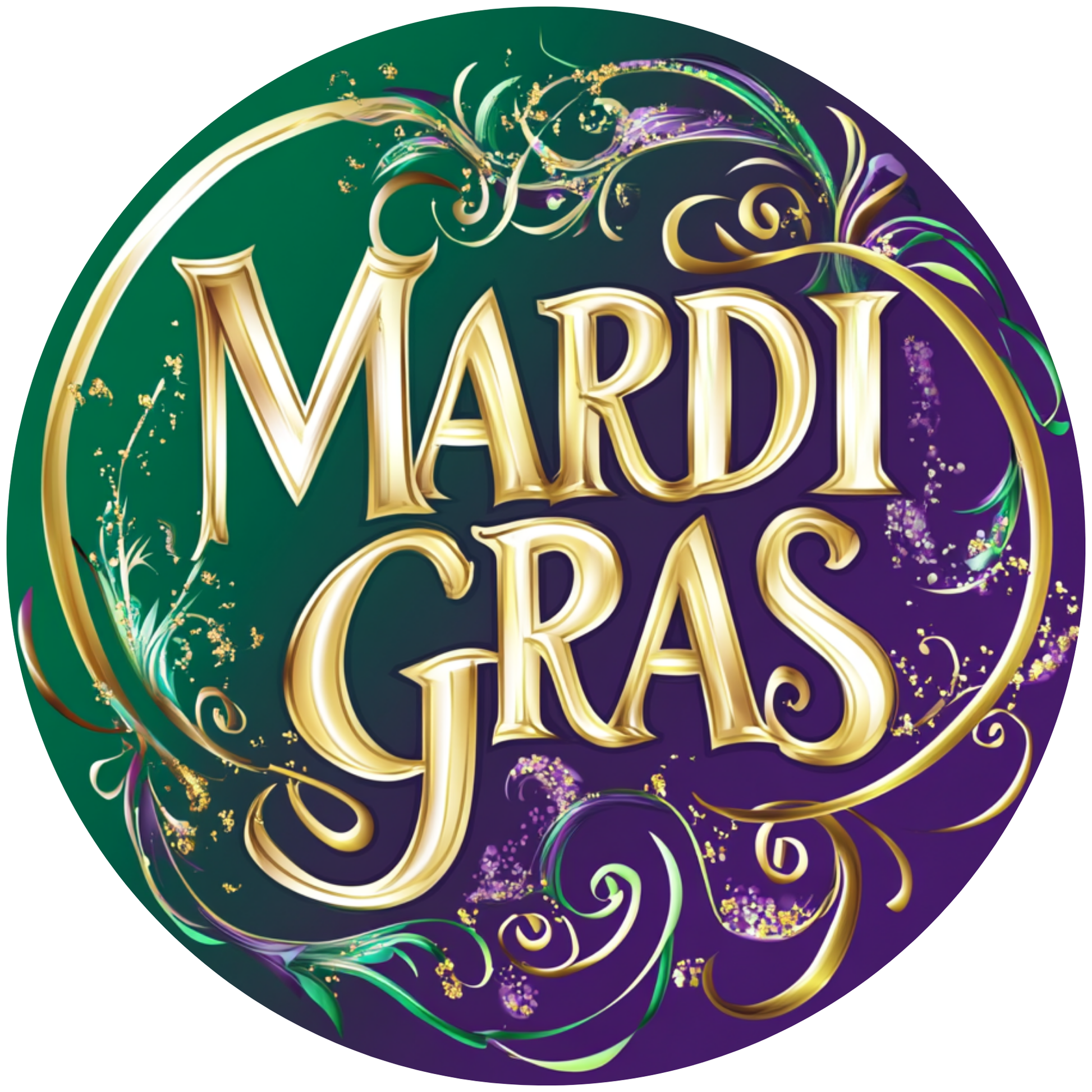 Mardi Gras Metal / Vinyl Sign - Made in USA