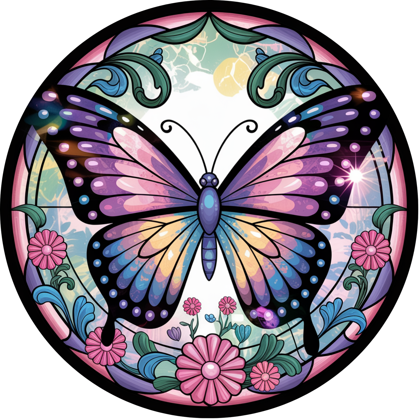 Butterfly Metal / Vinyl Sign - Made In USA