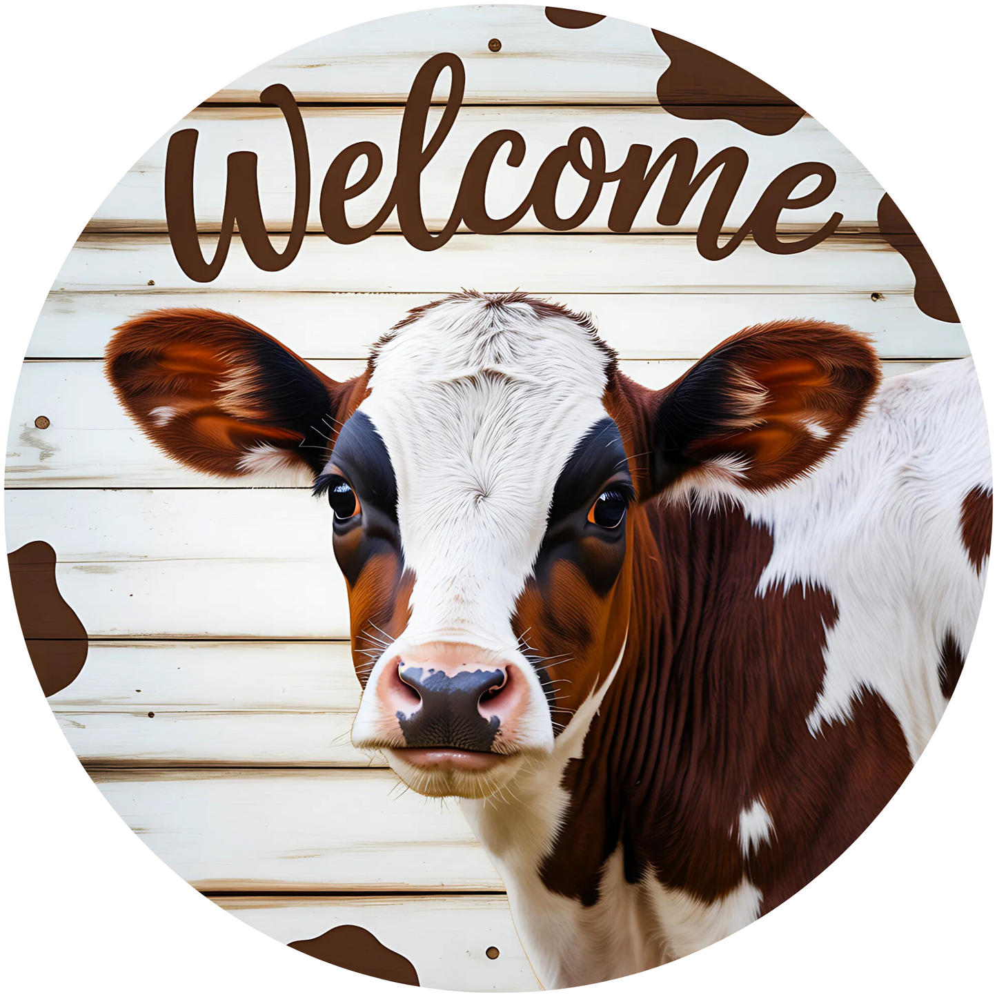 Welcome Cow Metal / Vinyl Sign - Made in USA