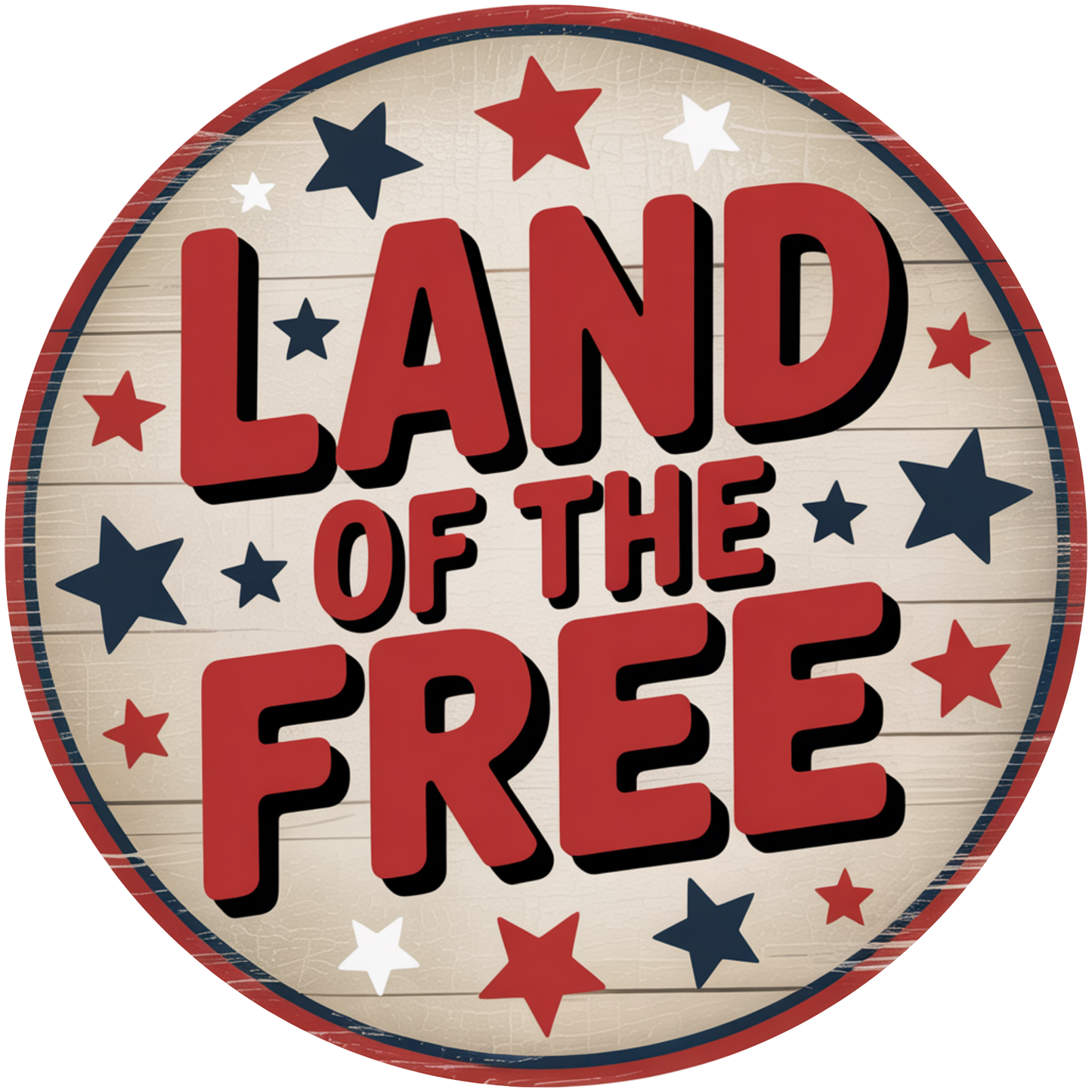 Land of the Free Metal / Vinyl Sign - Made in USA