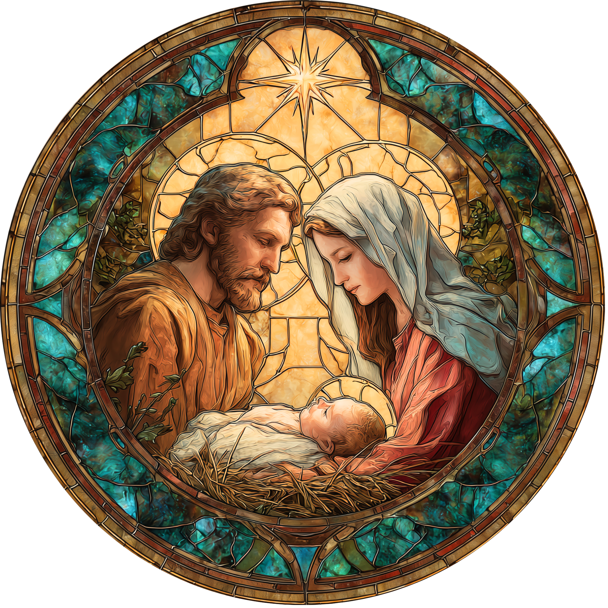 Holy Nativity Scene Accent Sign - Made in USA